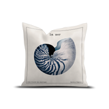 Coussin en polyester carré — modèle extérieur Selca, inspiration bord de mer