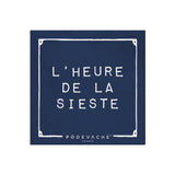 Dessous de verre en vinyle carré — modèle Mirca, inspiration bord de mer