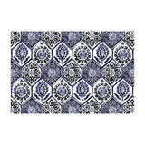 Tapis vinyle en vinyle rectangulaire — modèle Azelujosa, inspiration bord de mer
