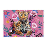 Tapis vinyle en vinyle rectangulaire — modèle Amioso, motif jungle