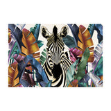 Tapis vinyle en vinyle rectangulaire — modèle Pera, motif jungle