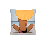 Coussin en polyester carré — modèle extérieur Picha, motif jungle