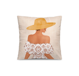 Coussin en polyester carré — modèle extérieur Zubia