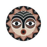 Tapis vinyle en vinyle rond — modèle Loggia