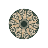 Dessous de verre en vinyle rond — modèle Gela