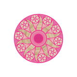 Set of 6 Gela vinyl coasters