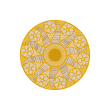 Set of 6 Gela vinyl coasters