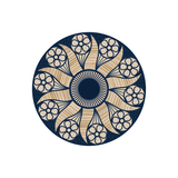 Set of 6 Gela vinyl coasters