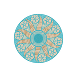 Set of 6 Gela vinyl coasters