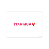 Set de table en vinyle rectangulaire — modèle Team Mum