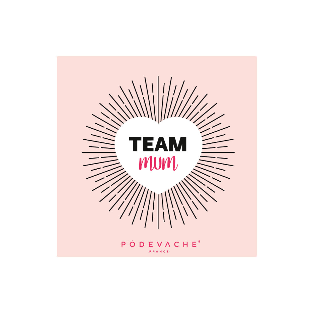 Juego de 6 posavasos de vinilo Team Mum Soleil