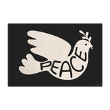 Tapis vinyle en vinyle rectangulaire — modèle Peace