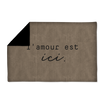 Plaid velours brodé L'Amour est ici