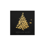 Dessous de verre en vinyle carré — modèle Heart Tree, décor de Noël