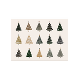 Set de table en vinyle rectangulaire — modèle Christmas Trees, décor de Noël