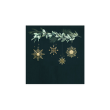 Dessous de verre en vinyle carré — modèle Ornement, décor de Noël