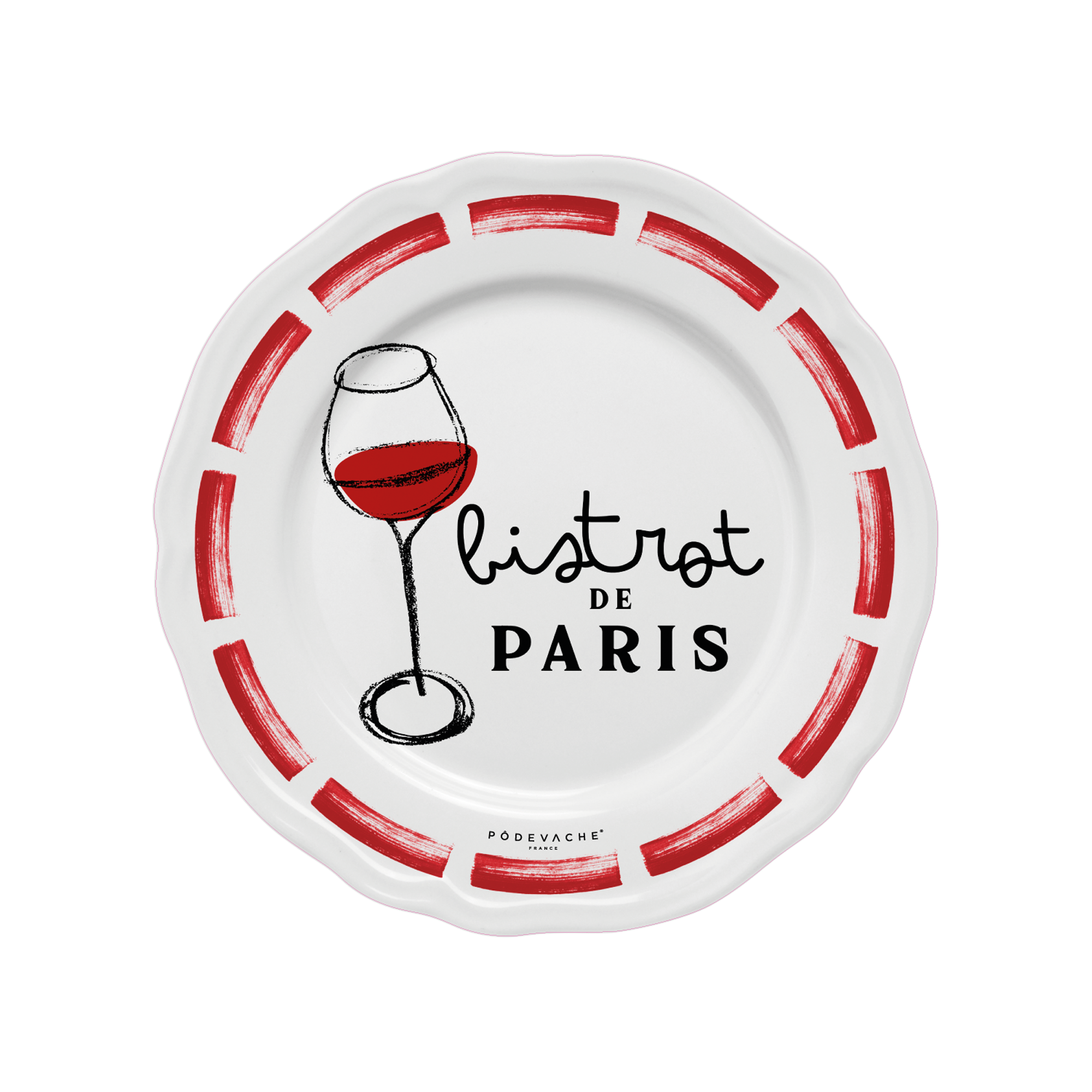 Lot de 6 dessous de verre vinyle Bistrot de Paris