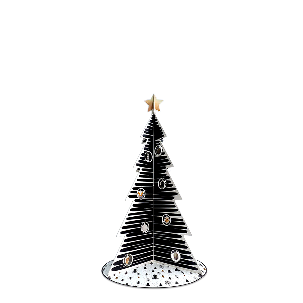 Sapin de Noël PVC Black & Gold M