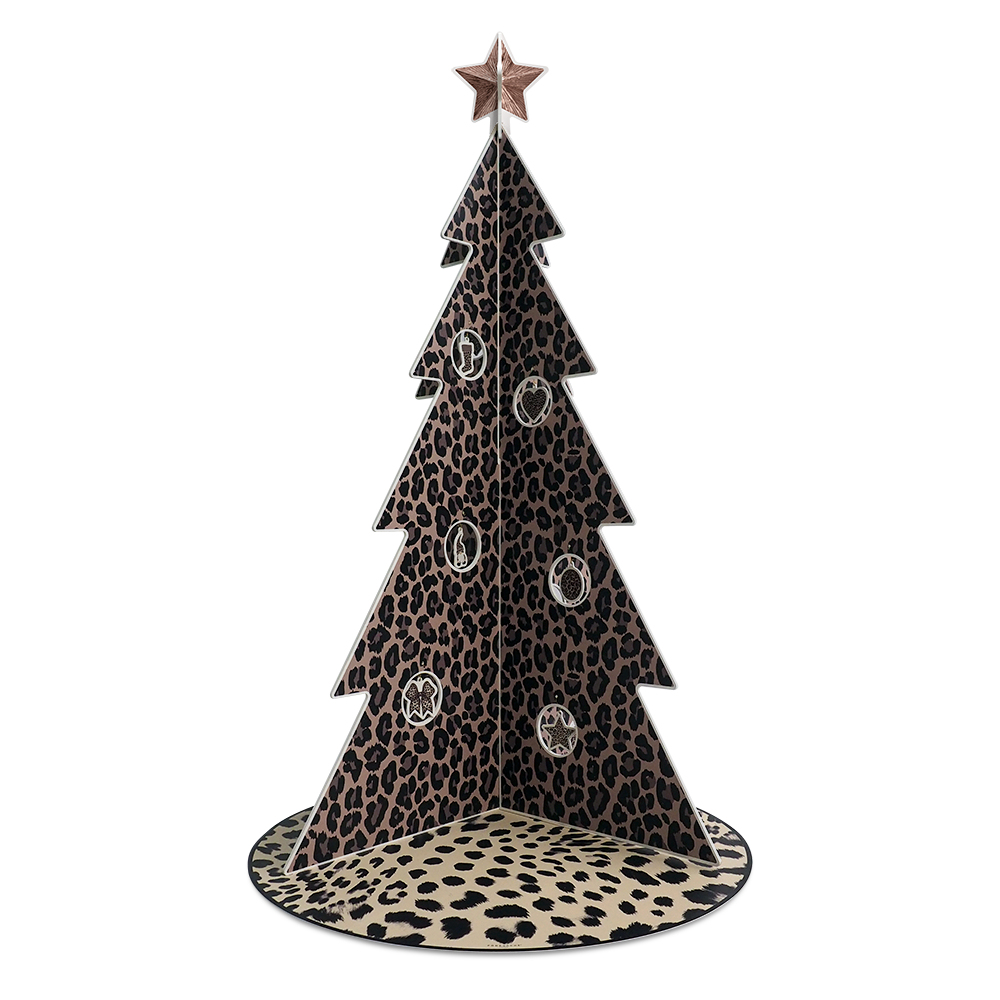 Sapin de Noël PVC Léopard XL