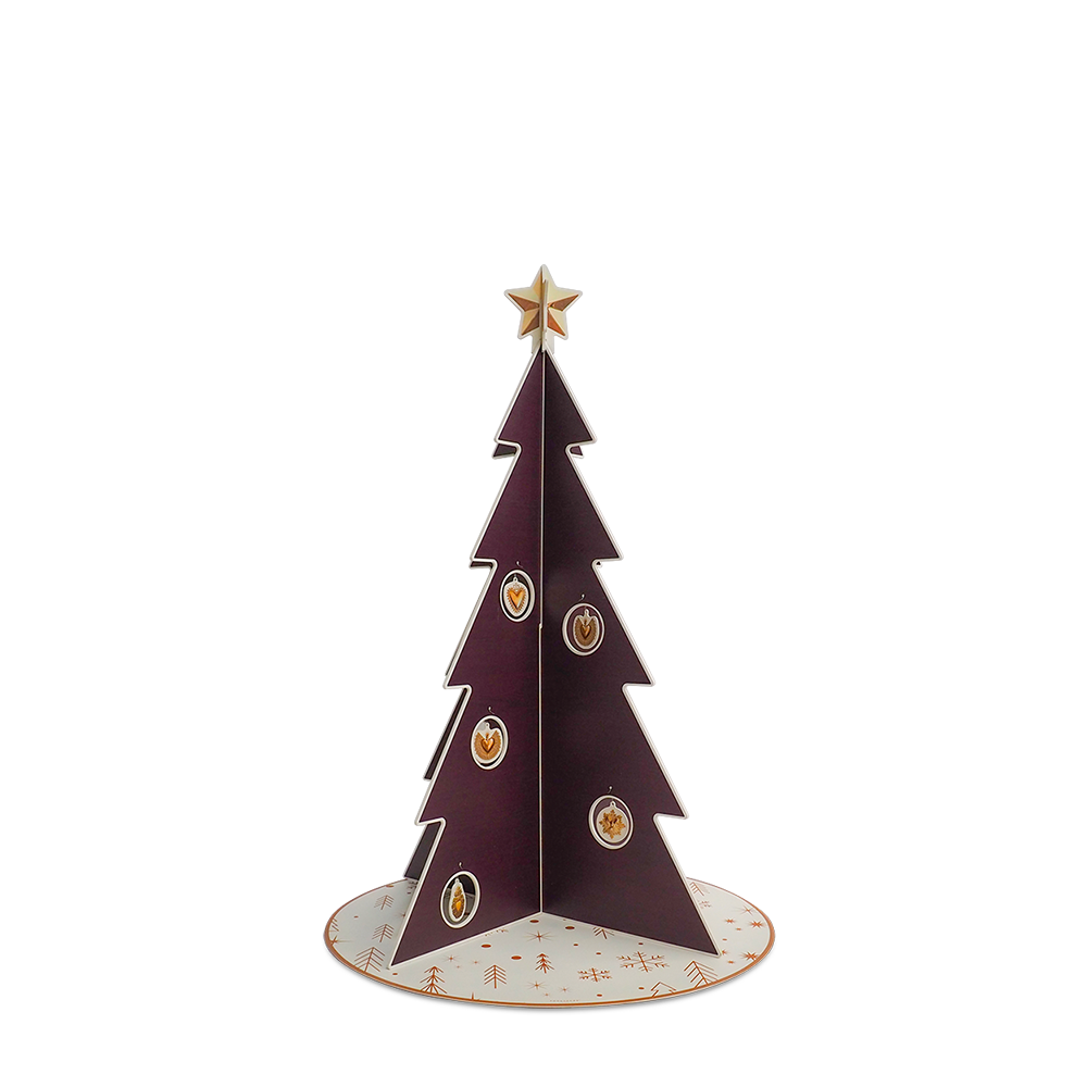 Sapin de Noël PVC Wood Aubergine L