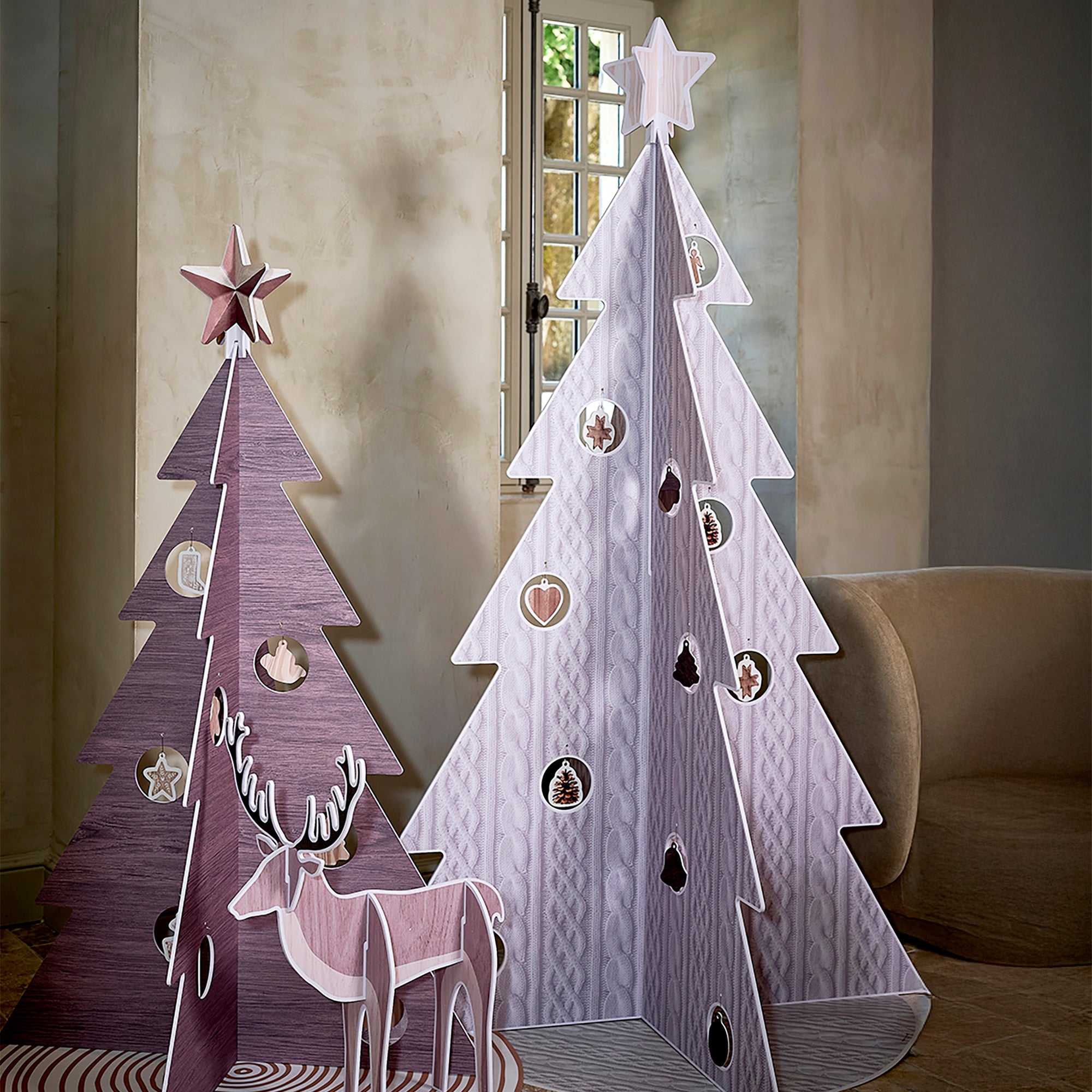 Sapin de Noël PVC Wool Gris XL