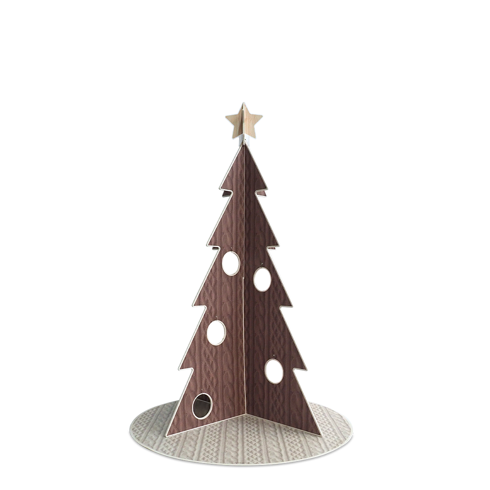 Sapin de Noël PVC Wool Marron L