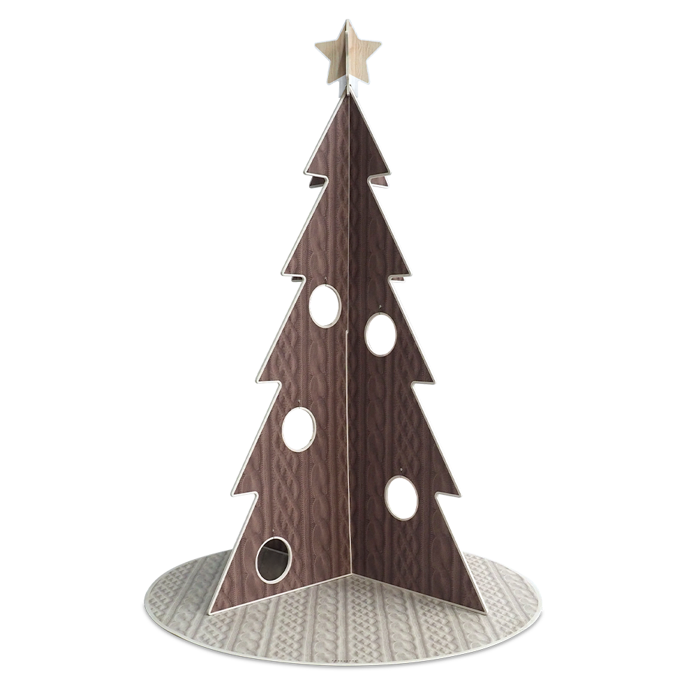 Sapin de Noël PVC Wool Marron XL