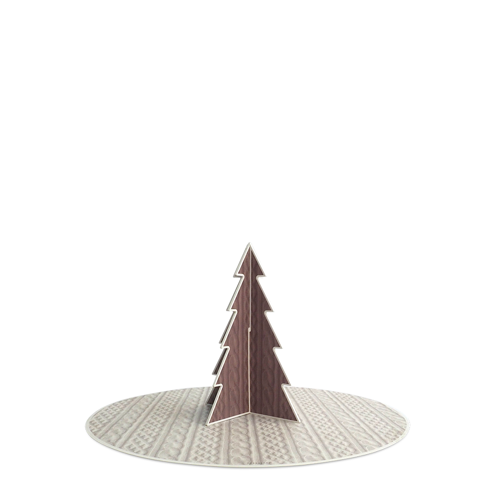 Sapin de Noël PVC Wool Marron S