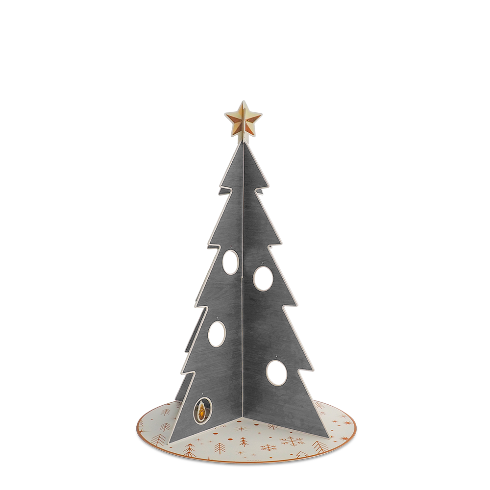 Sapin de Noël PVC Wood Gris L