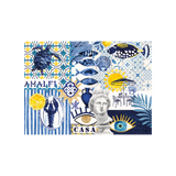 Set de table en vinyle rectangulaire — modèle Keros, inspiration bord de mer