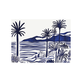 Set de table en vinyle rectangulaire — modèle Oxia, inspiration bord de mer