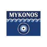 Set de table en vinyle rectangulaire — modèle Mykonos, inspiration bord de mer