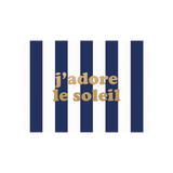 Set de table en vinyle rectangulaire — modèle J'adore Soleil, inspiration bord de mer