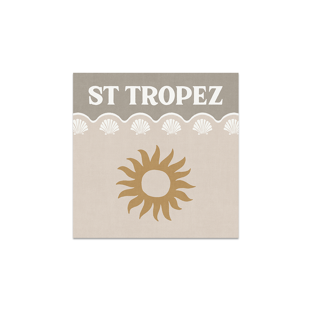 Lot de 6 dessous de verre vinyle St Tropez