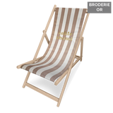 Chilienne en polyester — modèle brodée Sable Chaud