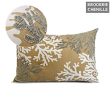 Coussin en polyester rectangulaire — modèle extérieur brodé Rika