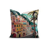 Coussin en polyester carré — modèle extérieur San Michele, motif jungle