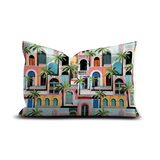 Coussin en polyester rectangulaire — modèle extérieur Chiavari, motif jungle