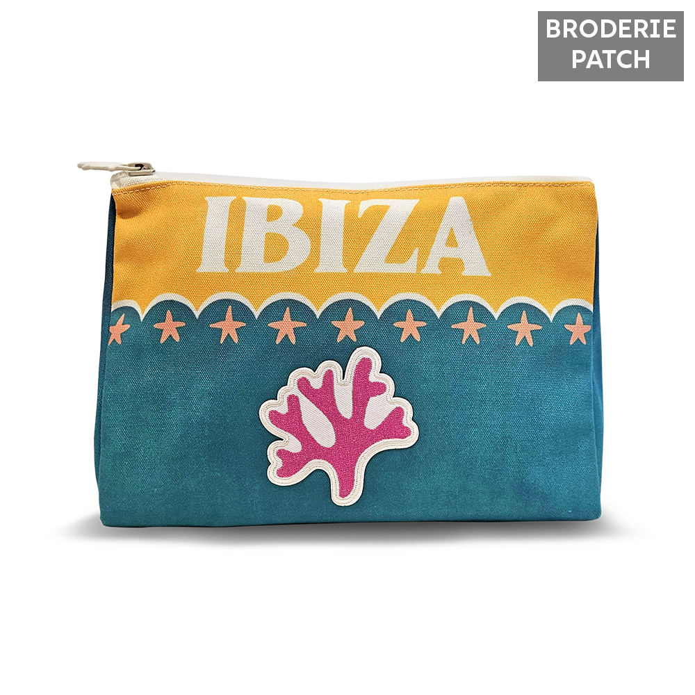 Pochette brodée Baleares