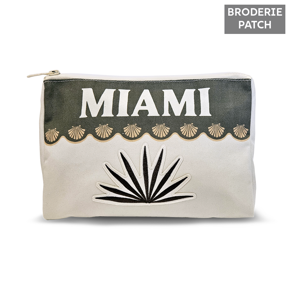 Pochette brodée Miami