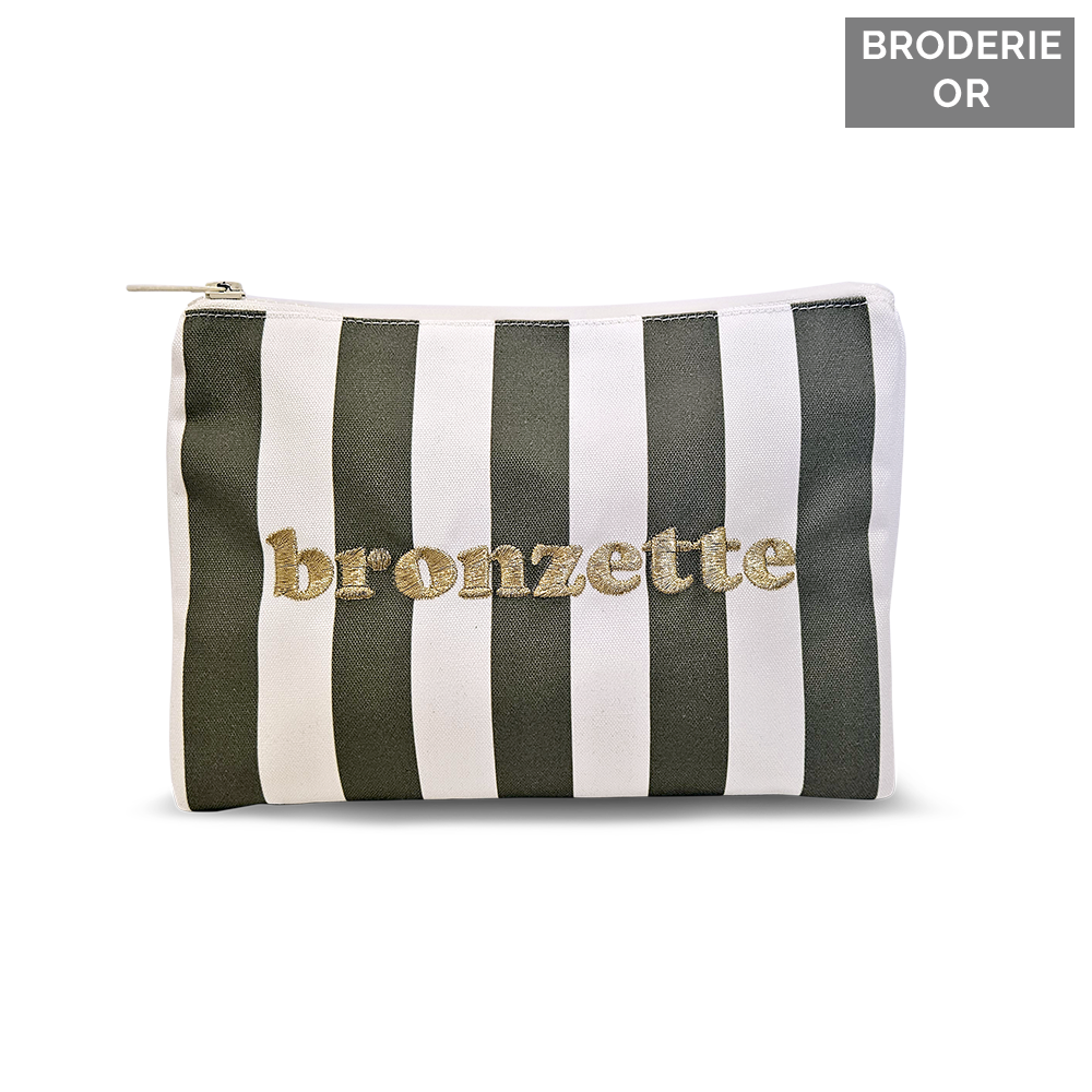 Pochette brodée Bronzette