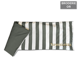 Matelas bain de soleil en polyester — modèle brodé Bronzette