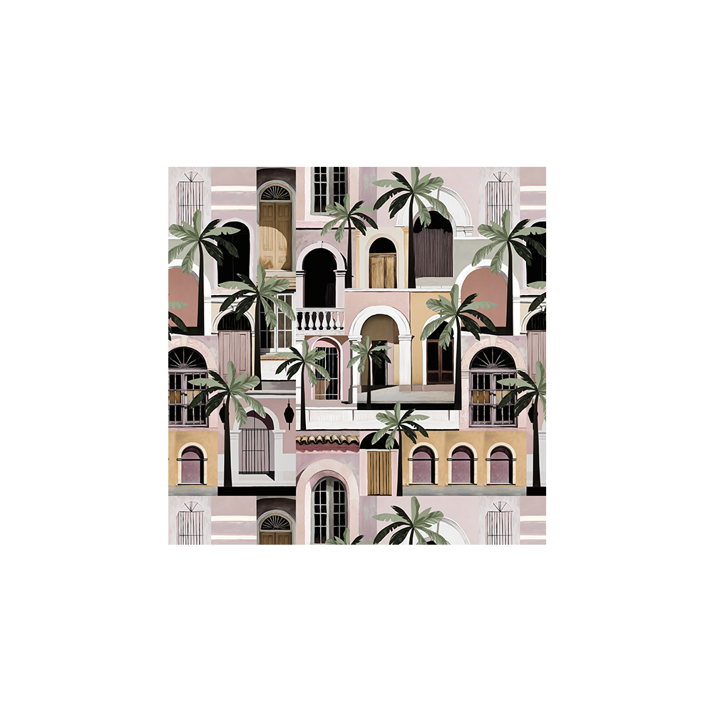 Lot de 6 dessous de verre vinyle Kebi