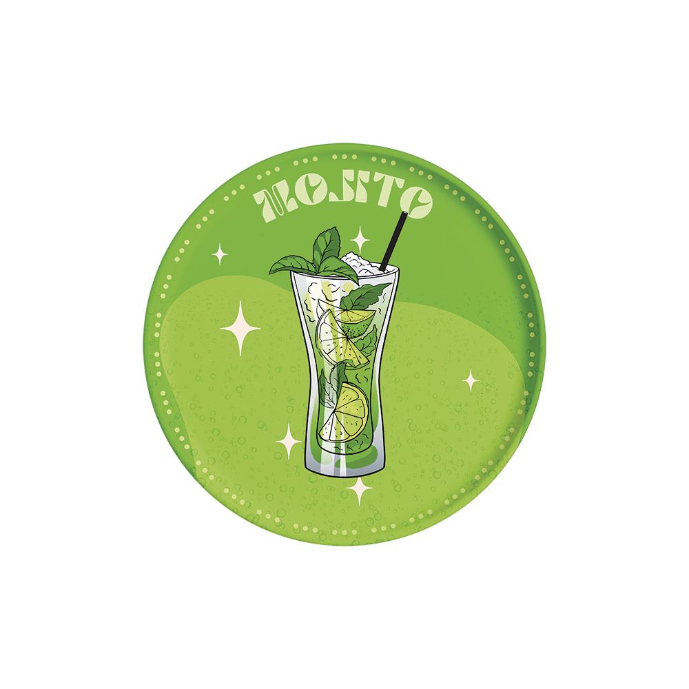 Lot de 6 dessous de verre vinyle Mojito