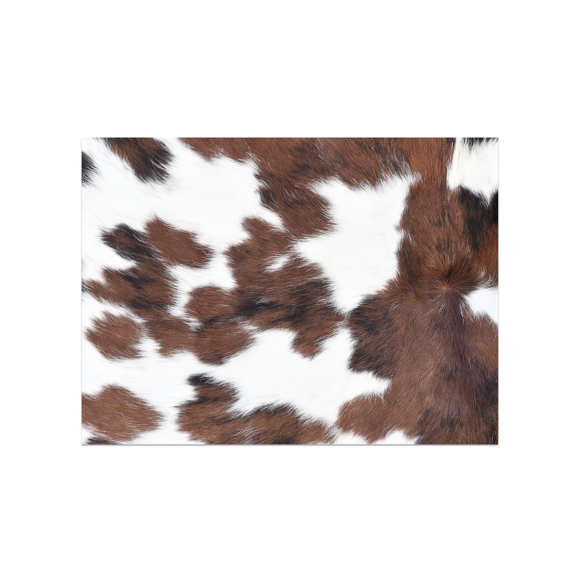 Cowhide vinyl placemat