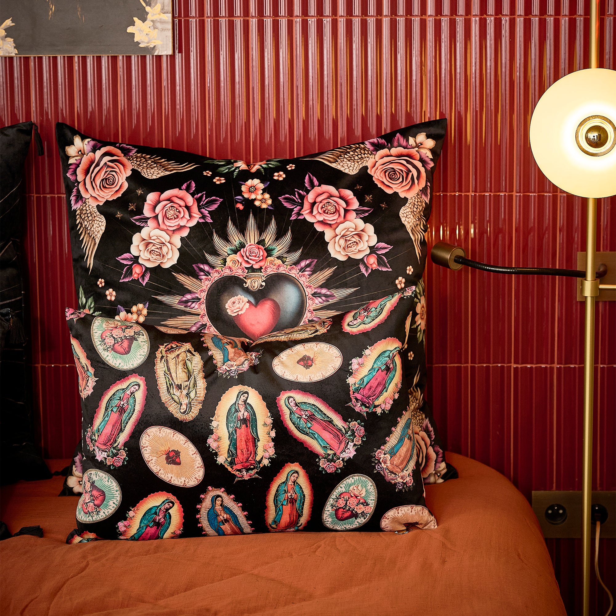 Coussin Velours Ex Voto Cartone