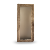 Miroir — modèle fausse fourrure Pise