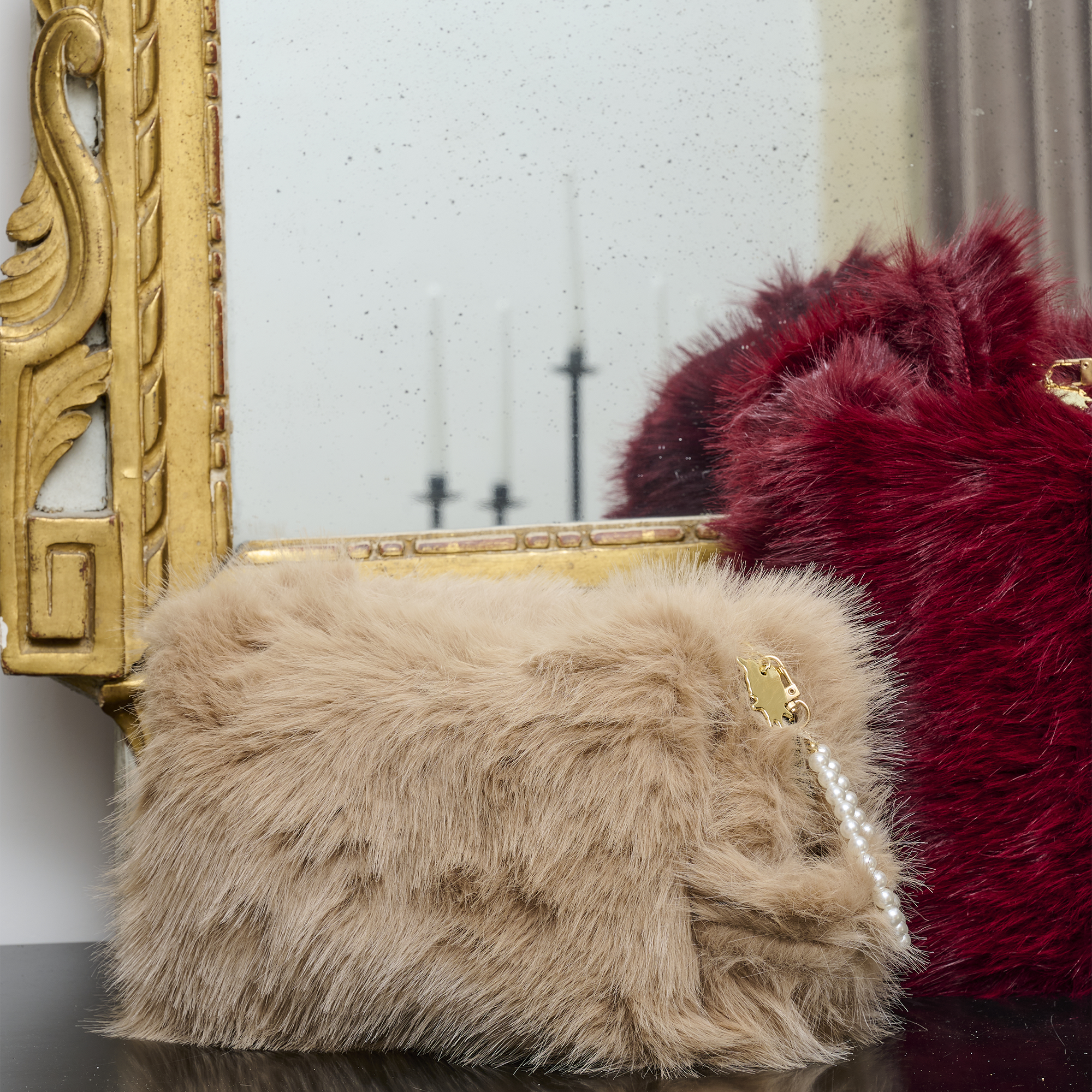 Pochette en fausse fourrure Pise