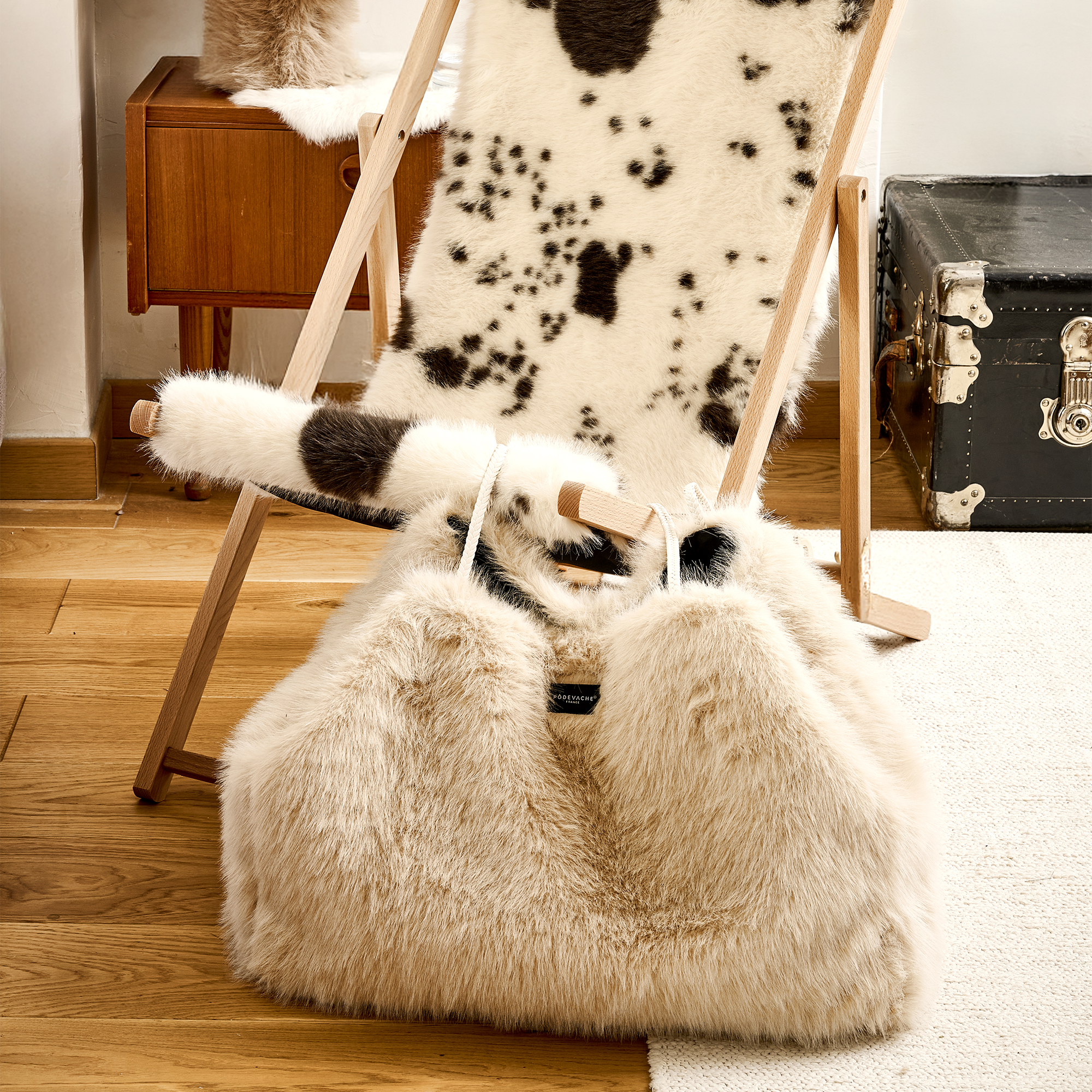 Totebag XXL en fausse fourrure Ripon