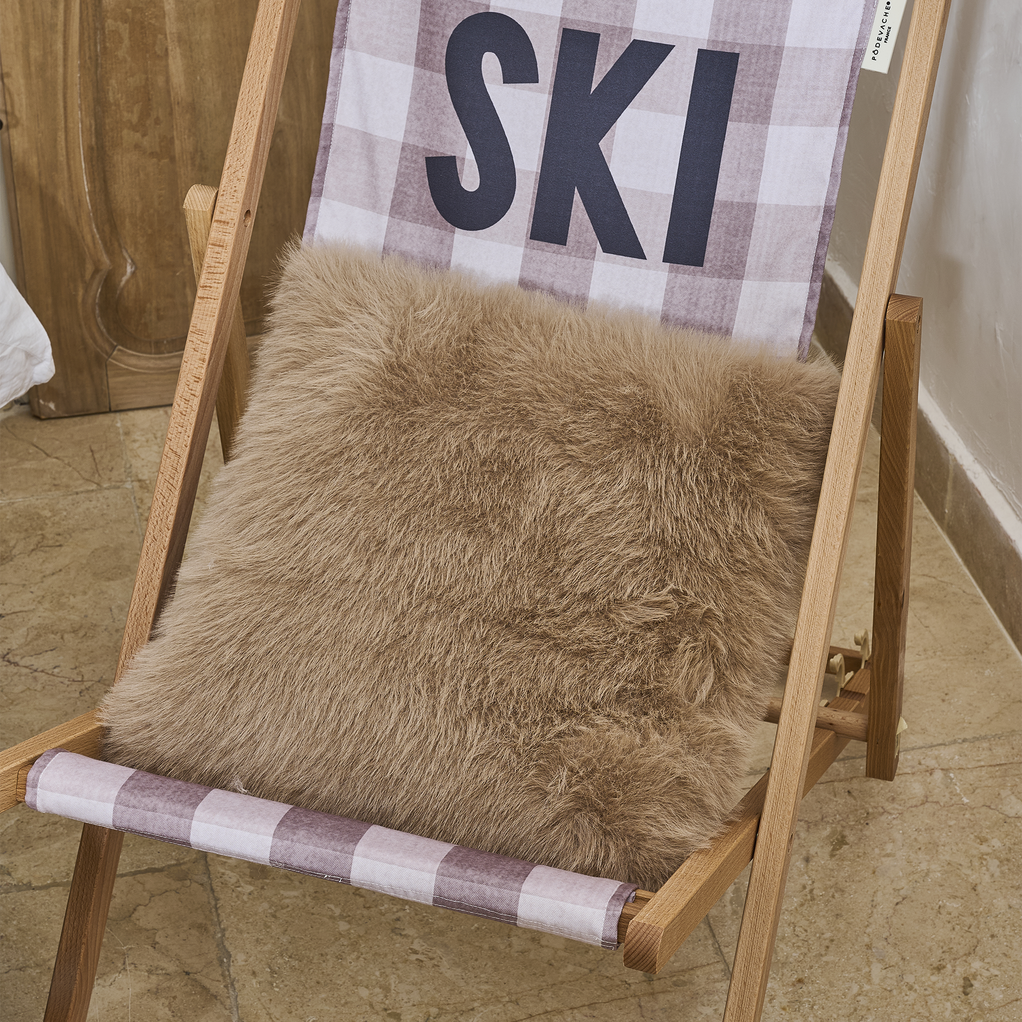 Coussin en fausse fourrure Pise
